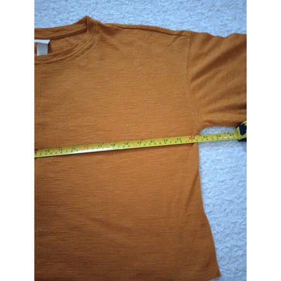 H&M Women’s Mustard  Basic  Blouse 3/4  Sleeve Sz M - Picture 6 of 10